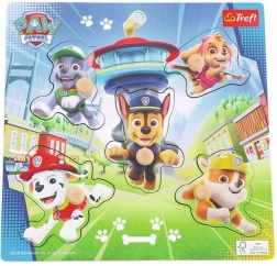 Houten mini-puzzel PAW Patrol – 5 stukjes