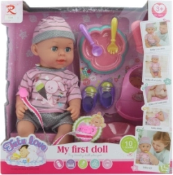 Bébé qui fait pipi 32 cm avec sons et accessoires