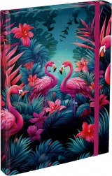 BAAGL Desky na školní sešity A4 plameňáci