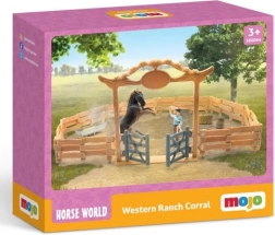 Westerse ranch voor kinderen met paard en cowboy