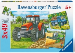 Puslespil Landbrugsmaskiner 3x49 brikker Ravensburger
