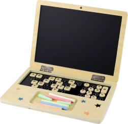 Wooden Laptop – Chalkboard with Alphabet