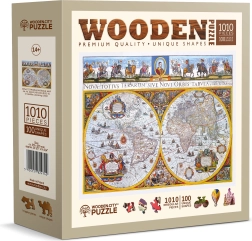 Dřevěné puzzle Antická mapa Nova Terrarum 1010 dílků WOODEN CITY