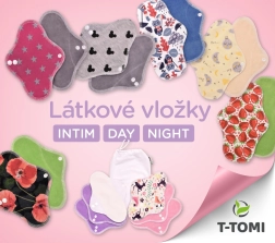 T-TOMI materiałowa nocna podpaska Owls