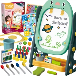 Dvostranska magnetna tabla za risanje ter učenje števil in črk