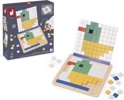 Janod houten mozaïek voor symmetrie en codering