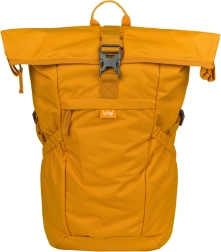 baagl roll top backpack yellow grs