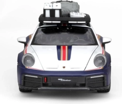 Metalowy model auta 1:24 Porsche 911 Dakar Roughroads niebieski