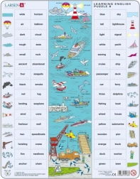 Larsen puzzle for learning English At Sea 64 pieces