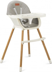 Multifunkční jídelní židlička MoMi REKI šedá