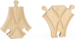 Fából készült rövid váltó, 2 darab