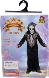 Kids’ carnival skeleton costume 120–130 cm