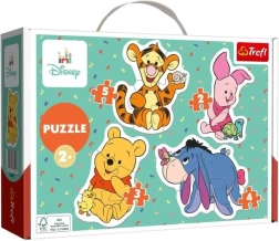 Puzzle pour bébé Winnie l’Ourson 4‑en‑1 (2–5 pièces)