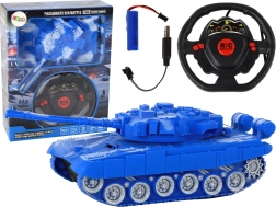 Leuke RC tank Blauw 1:18 27MHz