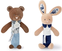 Squeaky Teddy Bear Rattle 17 cm – DOUDOU