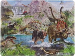 Puzzle Dinosaurs 104 Pieces with Mat