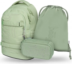 Set per studenti BAAGL Skate Max Mentolo: zaino, astuccio, sacca