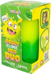 tuban jiggly slime neo duo dvobarvni rumeno‑zeleni 430 g