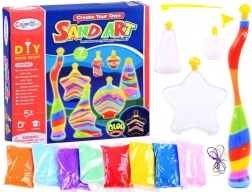 Kreativt sæt sandbilleder til flasker og vedhæng