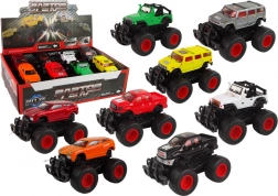 Fém terepjáró nagy kerekekkel, különböző színekben – Bump Up HAT13