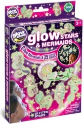Glow-in-the-dark stickers: stars and mermaids