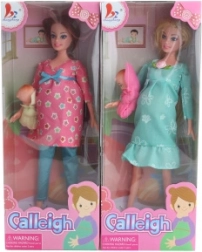 Panenka s těhotenským bříškem a miminkem, kloubová