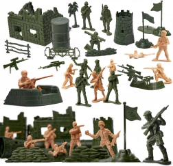 Set of Plastic Soldiers and Military Base 114 pcs