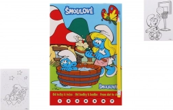 Coloriages Les Schtroumpfs point à point avec crayon et gomme