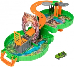 Teamsterz dino steza v kovčku z avtomobilčkom