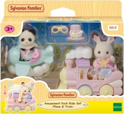 Sylvanian Families zábavný park – lietadlo a vláčik herná sada