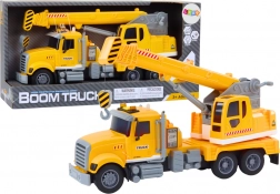 Žlutý nákladní jeřáb s frikčním pohonem a světelnými a zvukovými efekty