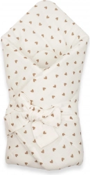 Fascia avvolgente in mussola con laccetti NEW BABY Little Heart