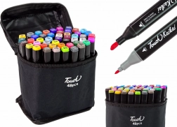 Set of 48 Dual-Tip Alcohol Markers with Case