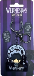 Akril kulcstartó WEDNESDAY fém karikával