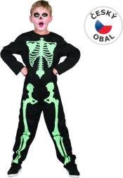 Glowing Skeleton Costume for Carnival 120-130 cm