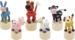 Animal en bois à presser Ferme