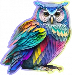 Puzzle di legno moderno gufo 150 pezzi