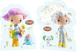 Silhouettes décoratives Tinyly en carton DJECO pour vitrines et étagères