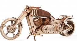 Wooden 3D Puzzle Motorcycle UGEARS – mechanical model without glue