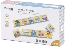 Puzzle in legno con numeri PolarB Montessori