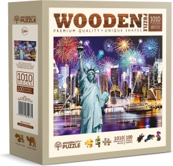 Dřevěné puzzle WOODEN CITY Noční New York 1010 dílků