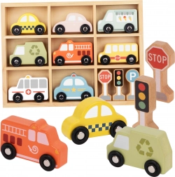 Wooden Toys and Traffic Signs Tooky Toy