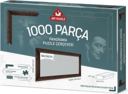 Rám na puzzle 96x34 cm hnedý