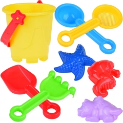 Zandspeelset – emmer, vormpjes en hark