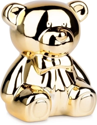 Keramische gouden spiegelspaarpot in de vorm van een beer 14,5 × 12,5 × 17 cm