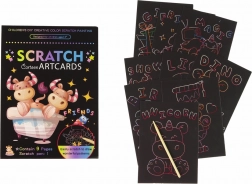 scratch-off coloring book for kids – animals