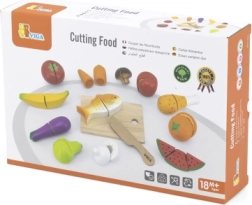 VIGA set di alimenti in legno da tagliare