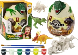 Uovo con dinosauri da dipingere verde