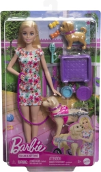 Barbie met hondje in rolstoel