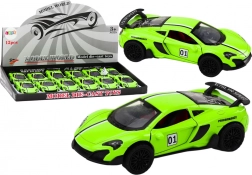 Modello Auto Sportiva 1:32 Trazione a Frizione Metallica Verde